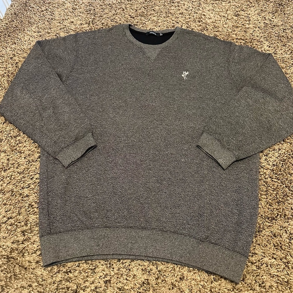 Ashworth Men’s XL Sweater EUC Heathered Black
